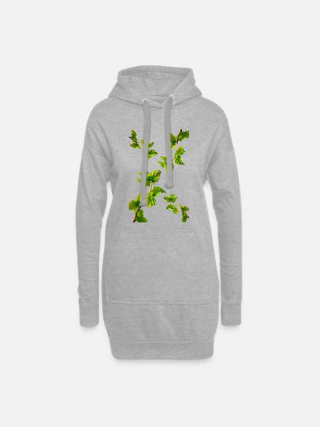 BIRKE - Hoodie-Kleid - Grau meliert