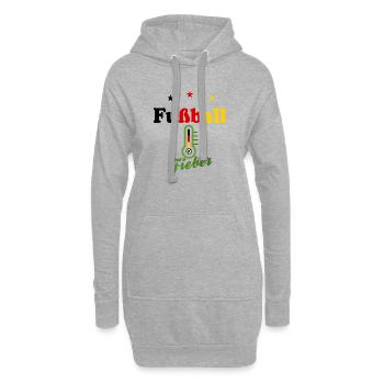 Fußballer Sport Fieber - Hoodie-Kleid - Grau meliert - Vorne