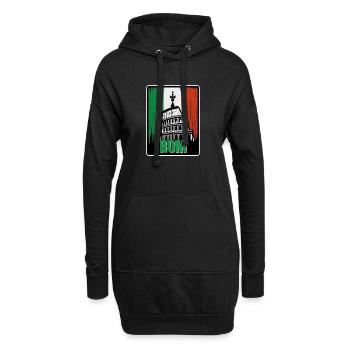Ewiges Rom - Hoodie-Kleid - Schwarz - Vorne