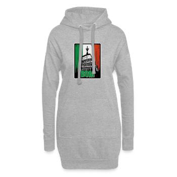 Ewiges Rom - Hoodie-Kleid - Grau meliert - Vorne