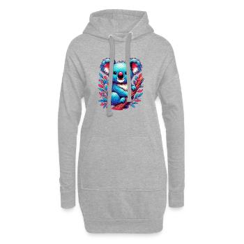 Koala - Hoodie Dress - heather grey - Front