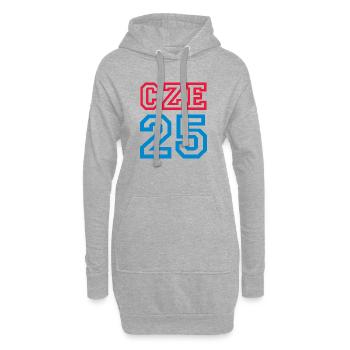 TSCHECHIEN Czech Republic - Hoodie-Kleid - Grau meliert - Vorne