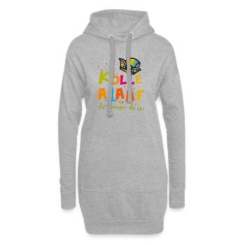 Carnaval d’Alaaf - Sweat-shirt à capuche long Femme - gris chiné - Devant