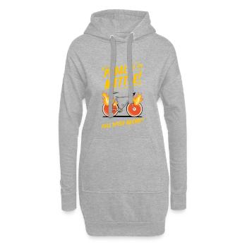 Pedal to the Mettle - Hoodie-Kleid - Grau meliert - Vorne