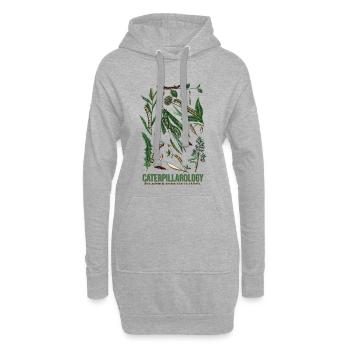 Caterpillarologie Étude de la nature - Sweat-shirt à capuche long Femme - gris chiné - Devant