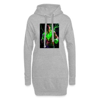 Leistungsstarker Blitzanzug - Hoodie-Kleid - Grau meliert - Vorne