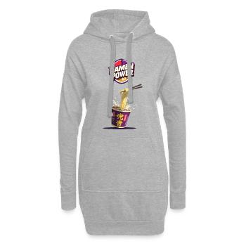 Ramen Power - Hoodie-Kleid - Grau meliert - Vorne