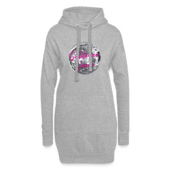 Schlager Queen - Sweat-shirt à capuche long Femme - gris chiné - Devant