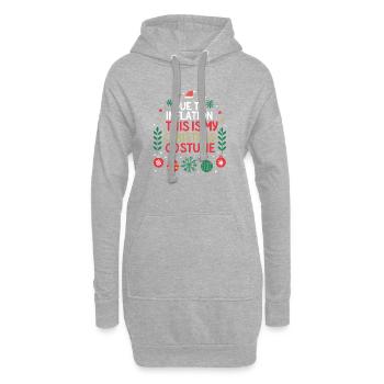 Noël Inflation Costume Noël - Sweat-shirt à capuche long Femme - gris chiné - Devant