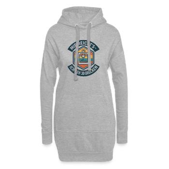 3D Druck Mir reichts G-Code - Hoodie-Kleid - Grau meliert - Vorne