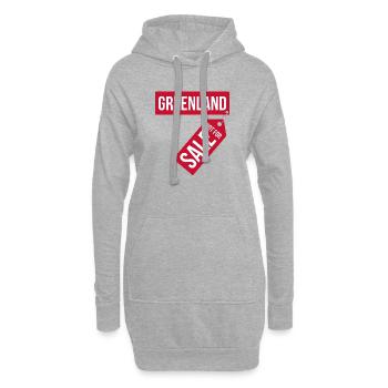 Grönland nicht zum Verkauf - Hoodie-Kleid - Grau meliert - Vorne