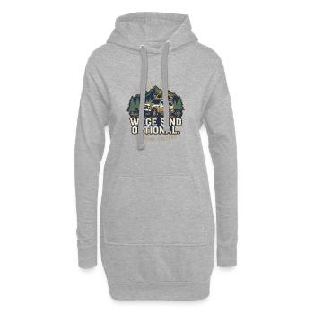 Offroad Spruch - Wege Sind Optional Retro - Hoodie-Kleid - Grau meliert - Vorne