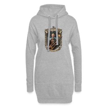 Skon der Barde - by Skon´s Rock & Metal - Hoodie-Kleid - Grau meliert - Vorne