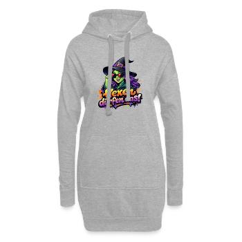 hexe-cool - Hoodie-Kleid - Grau meliert - Vorne