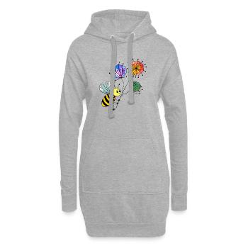 Insekt - Hoodie-Kleid - Grau meliert - Vorne