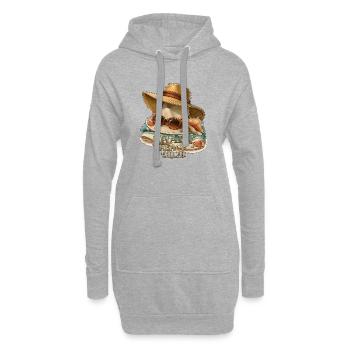 Shady Beach Club - Hoodie-Kleid - Grau meliert - Vorne