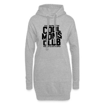 Cadeau des mamans pour la fête des mères - Club des mamans cool - Sweat-shirt à capuche long Femme - gris chiné - Devant