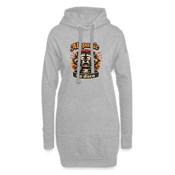 All panic No disco Waschbär - Hoodie-Kleid - Grau meliert - Vorne