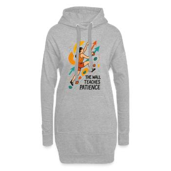 Motivation des femmes du bloc - Art abstrait - Sweat-shirt à capuche long Femme - gris chiné - Devant