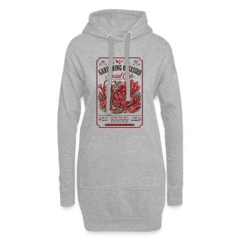 Club social obsédé par le jardinage urbain - Sweat-shirt à capuche long Femme - gris chiné - Devant