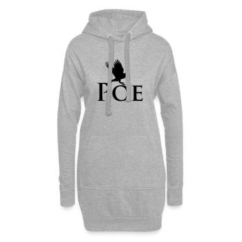 POE Rabe flattert - Hoodie-Kleid - Grau meliert - Vorne