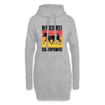 My Secret Superpower Trabrennen Trabreiter Sulky - Hoodie-Kleid - Grau meliert - Vorne