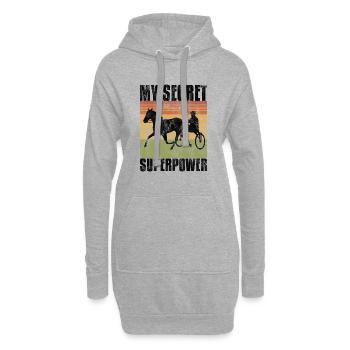 My Secret Superpower Trabrennen Trabreiter Sulky - Hoodie-Kleid - Grau meliert - Vorne