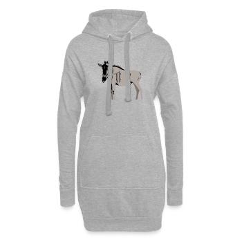 Gnu - Hoodie-Kleid - Grau meliert - Vorne