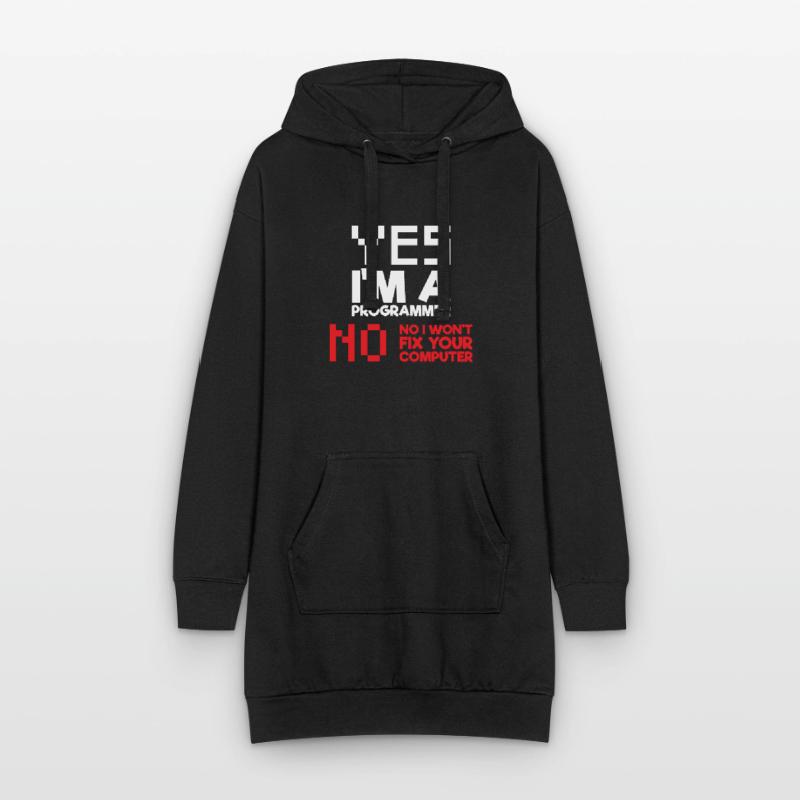 Yes I am a programmer computer science computer Hoodie Dress