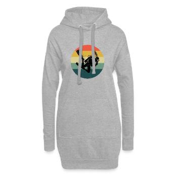 Free Dive Herren Scuba Diver Damen Diver - Hoodie-Kleid - Grau meliert - Vorne