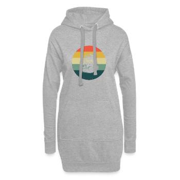 Diver Diver Ladies Scuba Diving Scuba Diver - Sweat-shirt à capuche long Femme - gris chiné - Devant