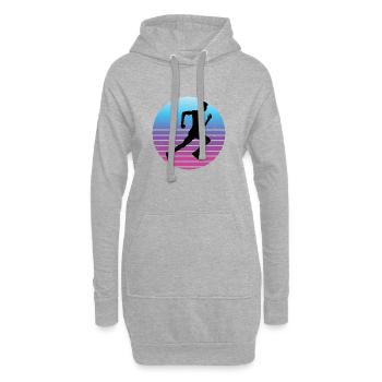 Cross Country Running Damen Laufen Running - Hoodie-Kleid - Grau meliert - Vorne