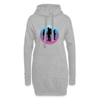 Escalade Escalade Bloc Grimpeur Femmes - Sweat-shirt à capuche long Femme - gris chiné - Devant