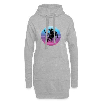 Eishockey Eishockey Spieler Eishockeyspieler - Hoodie-Kleid - Grau meliert - Vorne