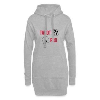 Tarot Pro - Sweat-shirt à capuche long Femme - gris chiné - Devant