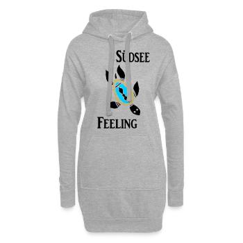 Südsee Feeling - Hoodie-Kleid - Grau meliert - Vorne