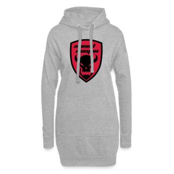 Speed Demon - Hoodie-Kleid - Grau meliert - Vorne