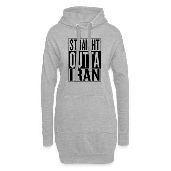 Iran - Hoodie-Kleid - Grau meliert - Vorne