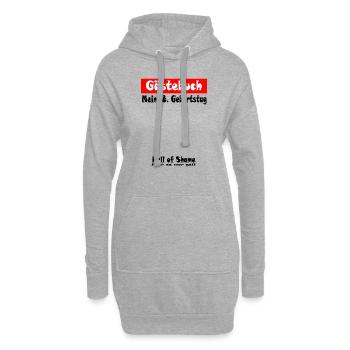Geburtstag 18 Jahre Gästebuch Feier Geschenk Party - Hoodie-Kleid - Grau meliert - Vorne