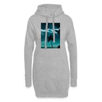 palm - Hoodie-Kleid - Grau meliert - Vorne