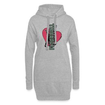 Floorball Floorball Queen Floorball Queen - Sweat-shirt à capuche long Femme - gris chiné - Devant