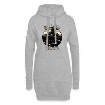 NINJAS - Sweat-shirt à capuche long Femme - gris chiné - Devant