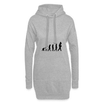 Tuba Spieler Marching Band Kleidung und Geschenke - Hoodie-Kleid - Grau meliert - Vorne