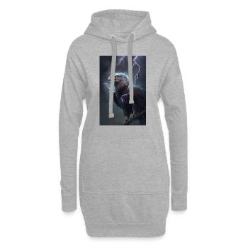 Adler Blitze Cool Sturm Tier Vogel Epic - Hoodie-Kleid - Grau meliert - Vorne