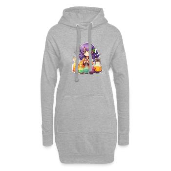 The Colorful Alchemists Creation - Hoodie-Kleid - Grau meliert - Vorne