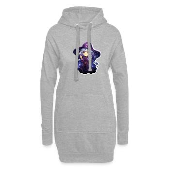 Magical Astral Mage Cute Cartoonish Spellcaster - Hoodie-Kleid - Grau meliert - Vorne