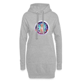 Cartoon Dimension Traveler Shirt - Hoodie-Kleid - Grau meliert - Vorne