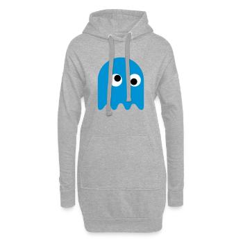 Game Classics Ghost - Hoodie-Kleid - Grau meliert - Vorne
