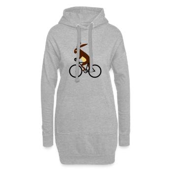 hare - Hoodie Dress - heather grey - Front
