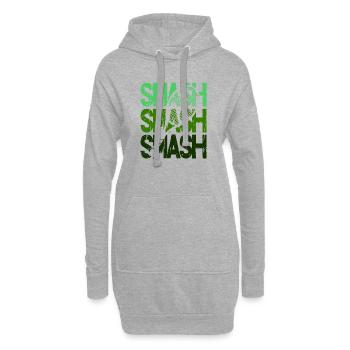 Tennis Smash Schmetterball Racket Design Hoodie - Hoodie-Kleid - Grau meliert - Vorne